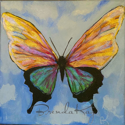 Iridescent Beauty 8x8 Oil on Canvas