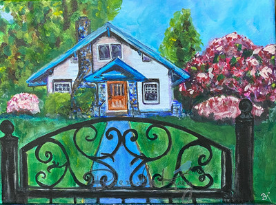 The Cottage 8x10 Acrylic on Canvas