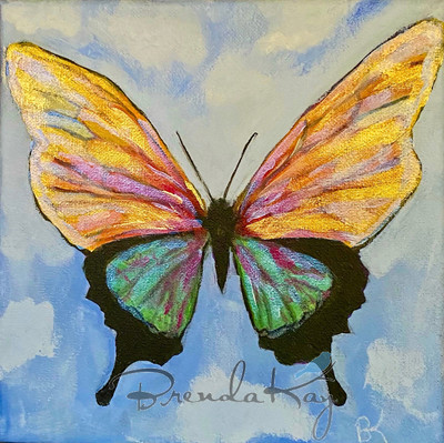 Iridescent Beauty 8x8 Acrylic on Canvas