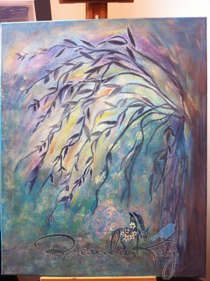 Fantasy Forest 16x20 Acrylic on  Canvas